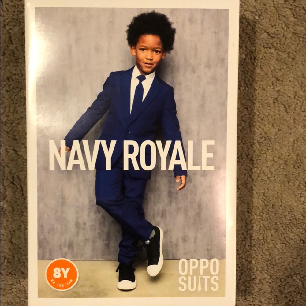 Oppo Suits Navy Royals boys suit